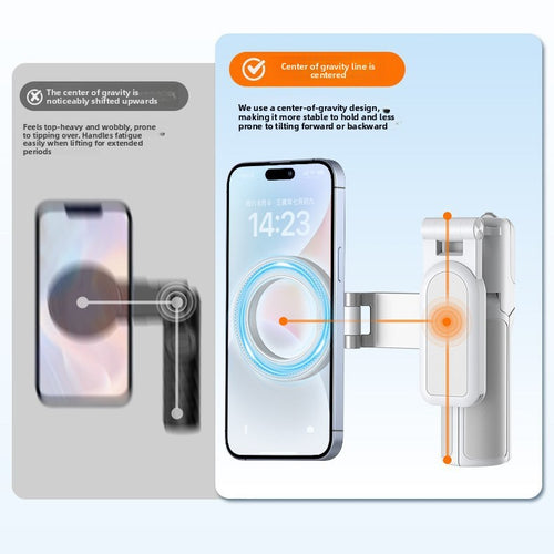 Smart Magnetic Selfie Stick with Tripod and Fill Light